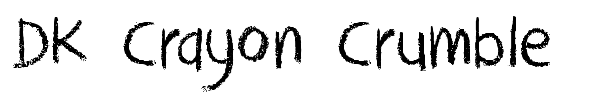 DK Crayon Crumble font preview